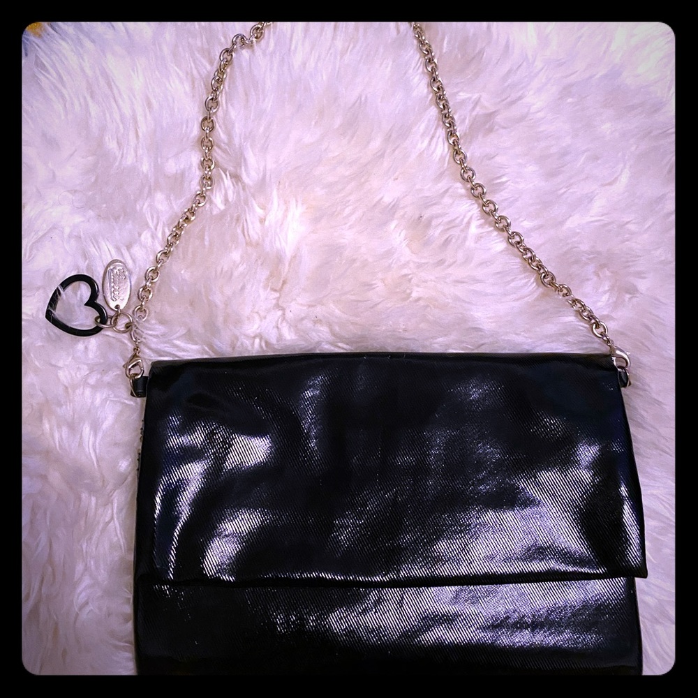 Authentic Vintage Gucci Patent Clutch on Chain